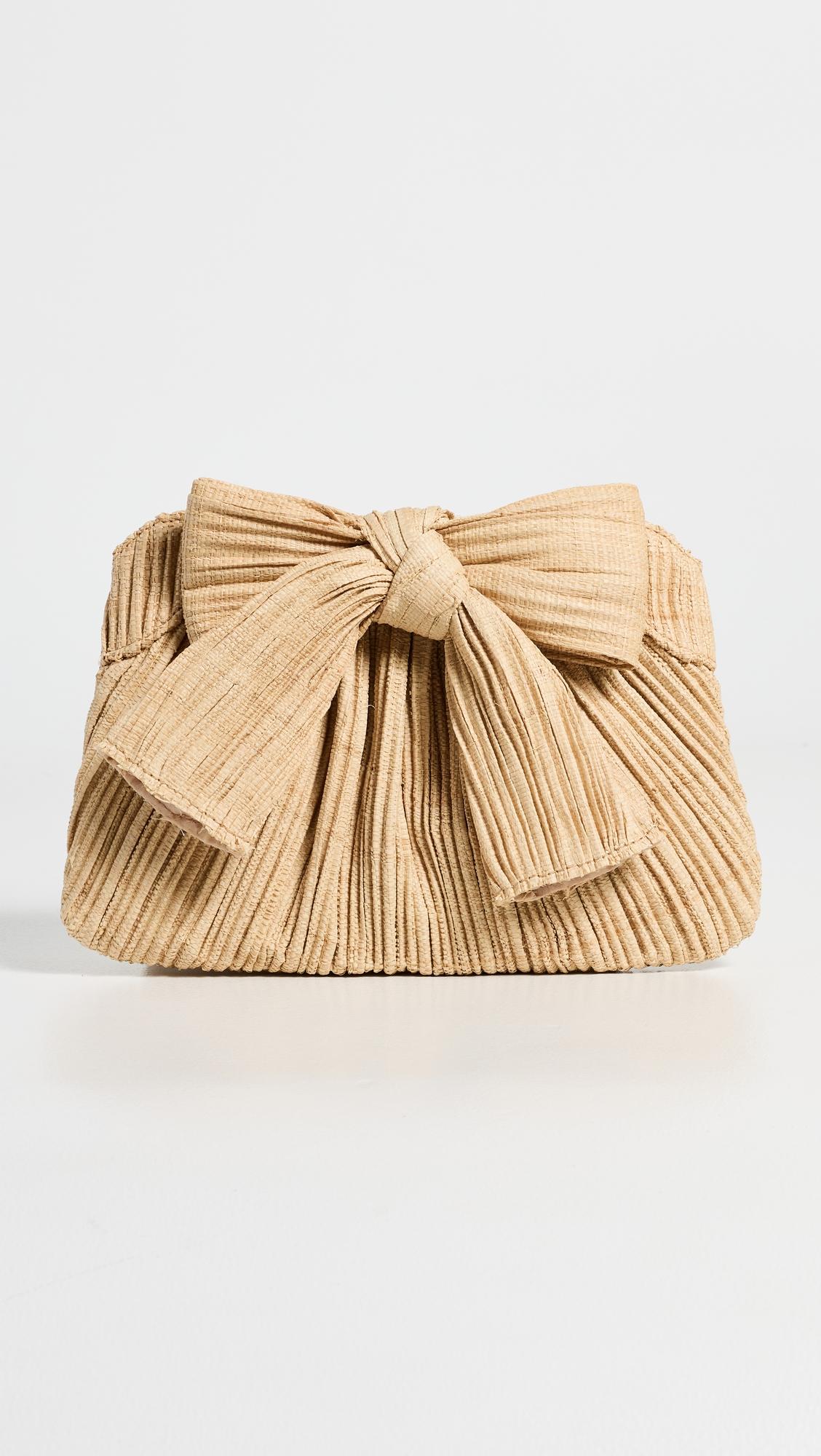 Rayne Pleated Bow Clutch by LOEFFLER RANDALL