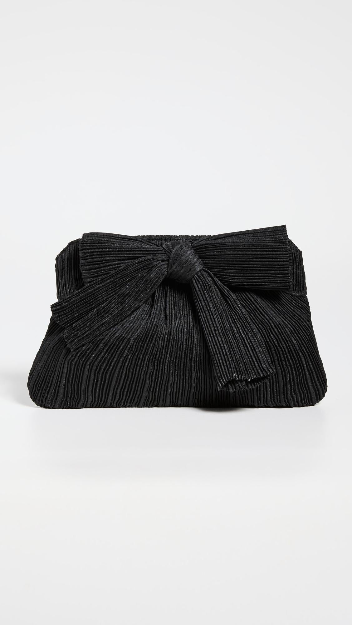 Rayne Pleated Frame Clutch with Bow by LOEFFLER RANDALL