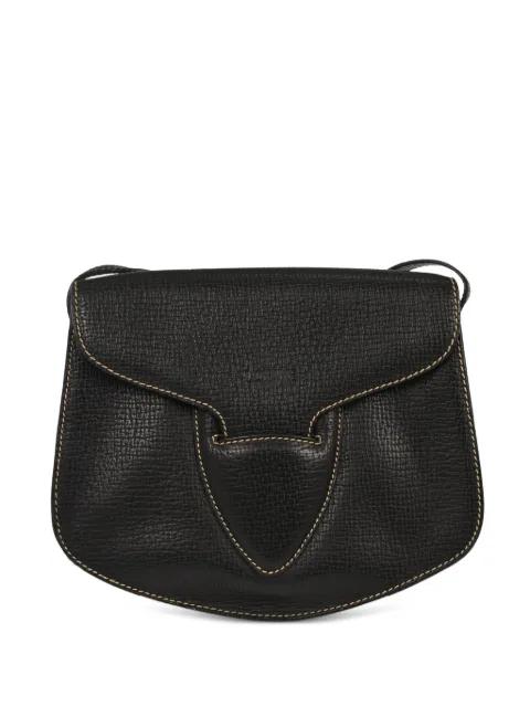 1990-2000s topstitch shoulder bag by LOEWE 