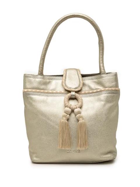 2000-2010 Metallic Leather Fringe Tassel handbag by LOEWE 