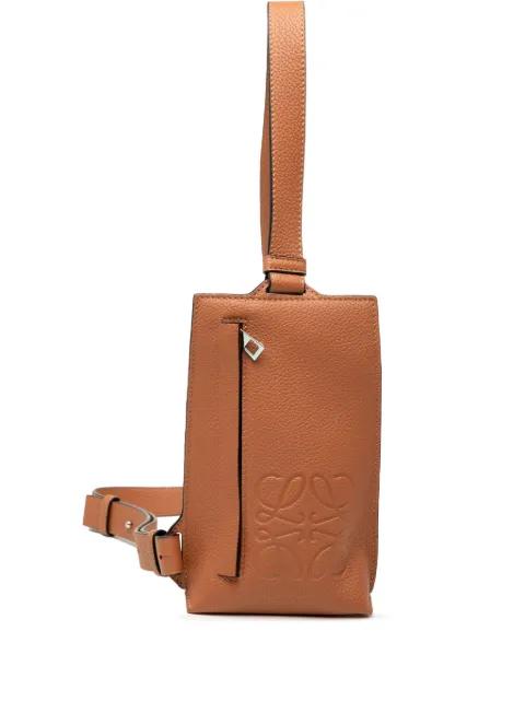 2000-2020 Soft Grained Calfskin Vertical T Pocket crossbody bag by LOEWE 
