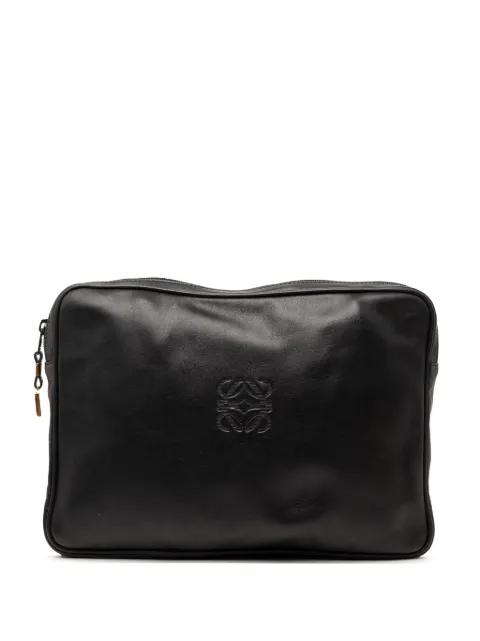 2000-2026 Leather Anagram clutch bag by LOEWE 