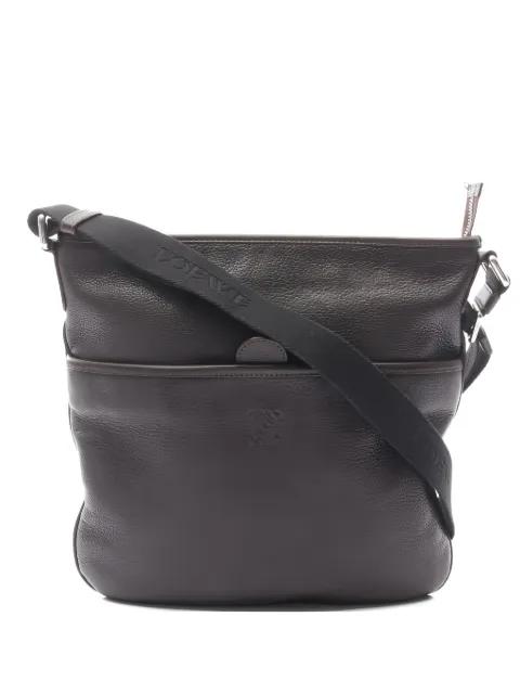 2000s Anagram leather shoulder bag by LOEWE 