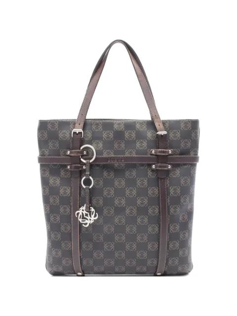 2000s Anagram leather tote bag by LOEWE 