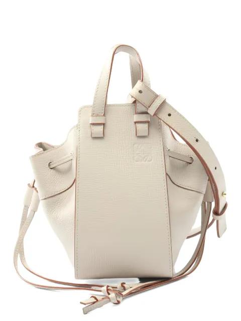 2000s Hammock Mini Drawstring Leather tote bag by LOEWE 