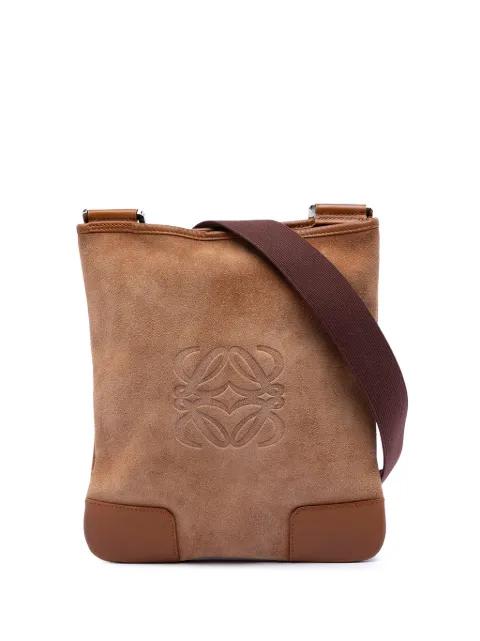 2005 Suede Anagram crossbody bag by LOEWE 