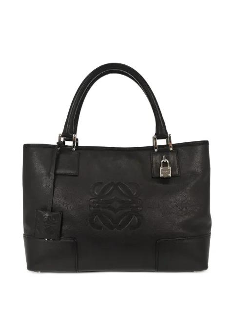 2008 Fusta embossed tote bag by LOEWE 