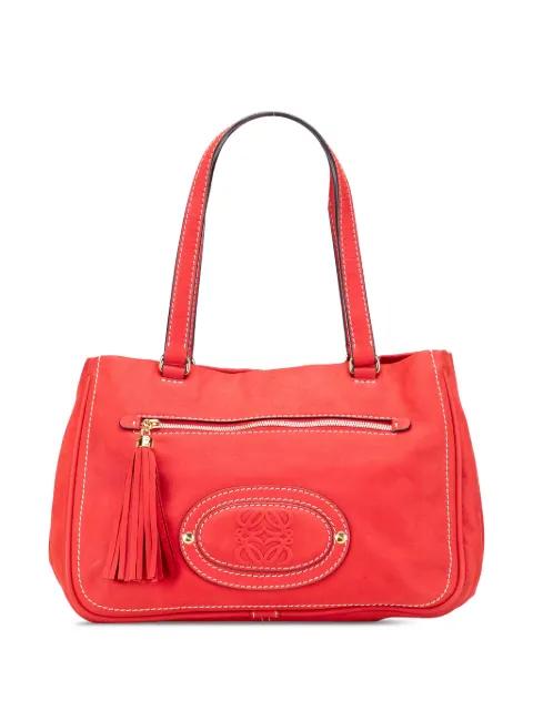 2008 Nubuck Anagram Madrid Fringe shoulder bag by LOEWE 