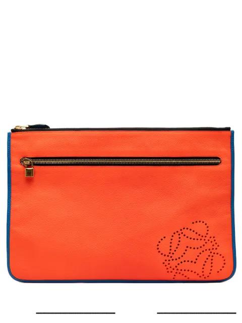2010-2025 Multicolor Leather Anagram clutch bag by LOEWE 