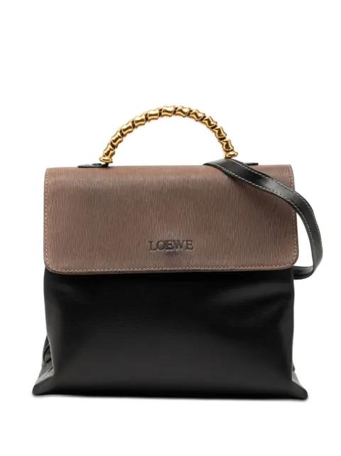2010-2026 Bicolor Leather Velazquez Twist Top Handle Bag satchel by LOEWE 