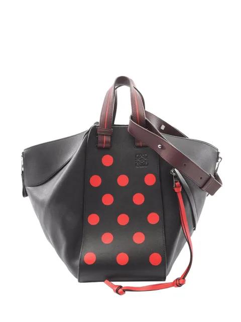 2010-2026 Medium Leather Polka Dot Hammock Bag satchel by LOEWE 