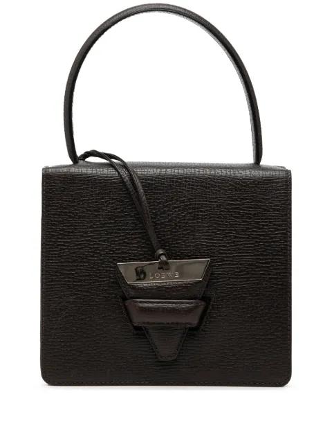 2010-2026 Textured Leather Barcelona Top Handle Bag satchel by LOEWE 