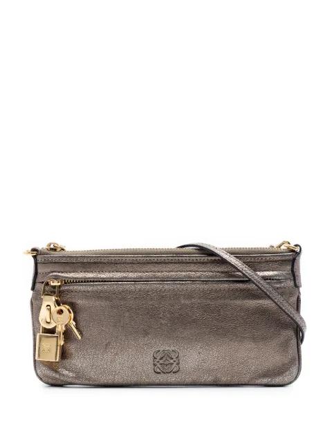 2010 Metallic Leather Anagram crossbody bag by LOEWE 