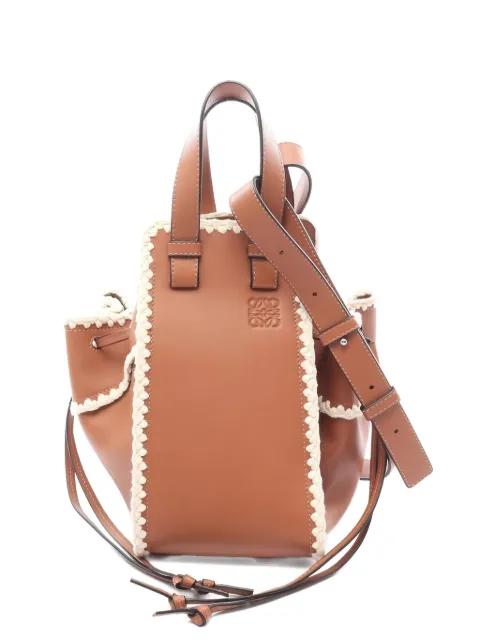 2010s small Hammock crochet leather bucket bag by LOEWE 
