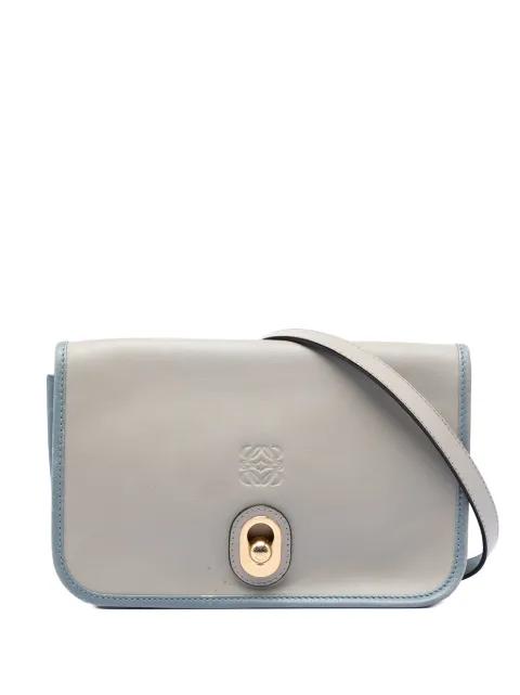 2014 Bicolor Leather Anagram Ines Flap crossbody bag by LOEWE 