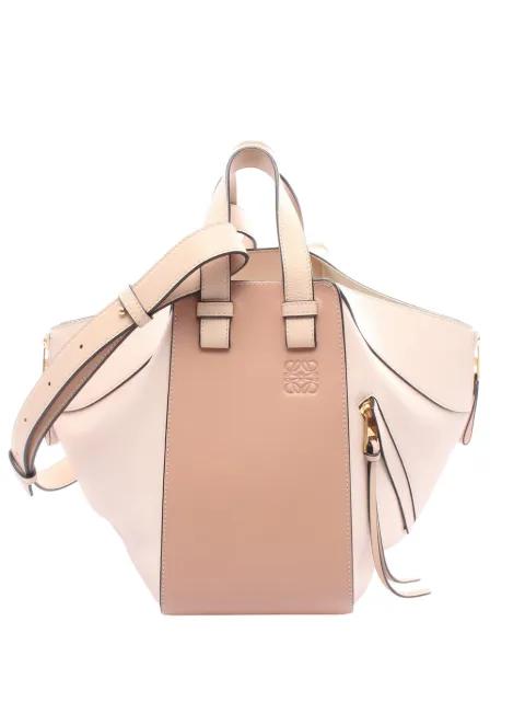 2017 Small Tricolor Leather Hammock satchel by LOEWE 