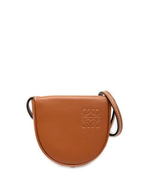 2019 Mini Soft Calfskin Heel Pouch crossbody bag by LOEWE 