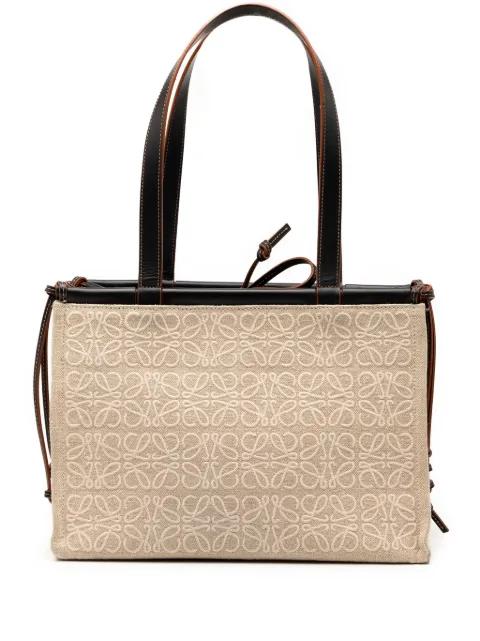 2020 Small Anagram Canvas Cushion tote bag by LOEWE 