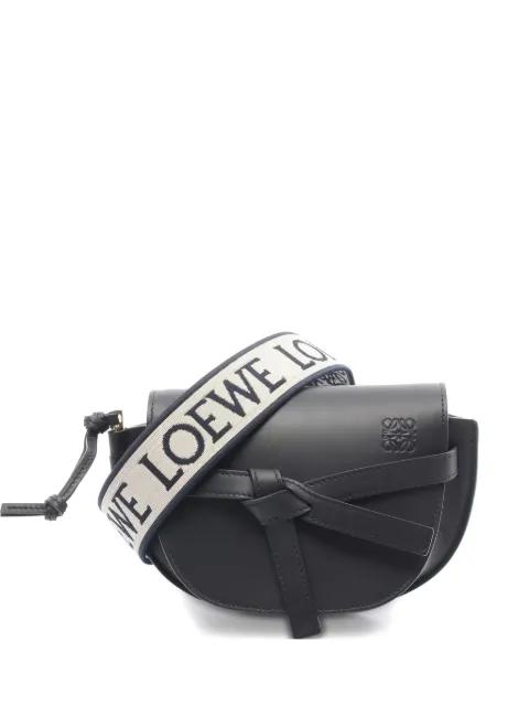 2020s dual gate mini leather cross body bag by LOEWE 