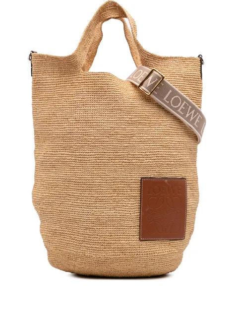 2021-2025 Mini Raffia Slit satchel by LOEWE 