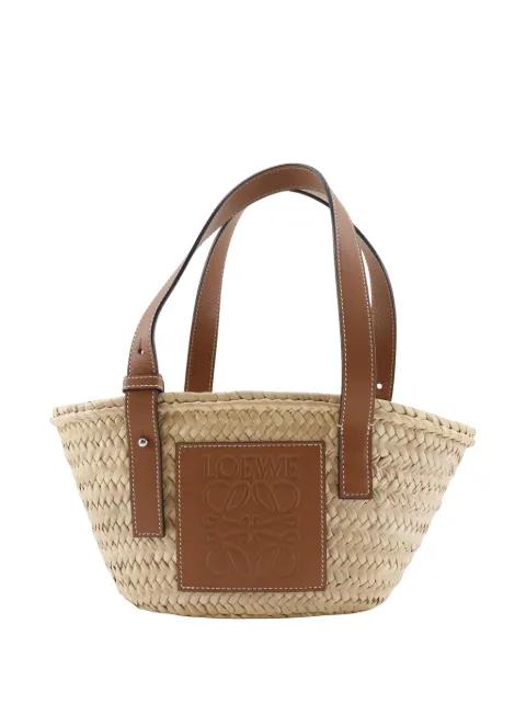 2021 Small Raffia Basket tote bag by LOEWE 