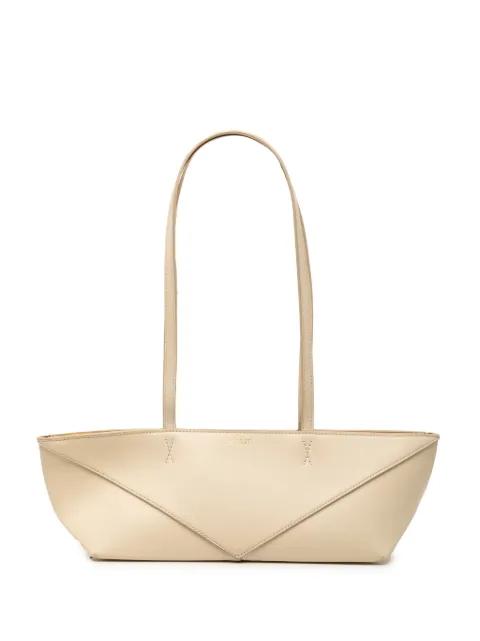2023 Calfskin Cropped Puzzle Fold shoulder bag by LOEWE 