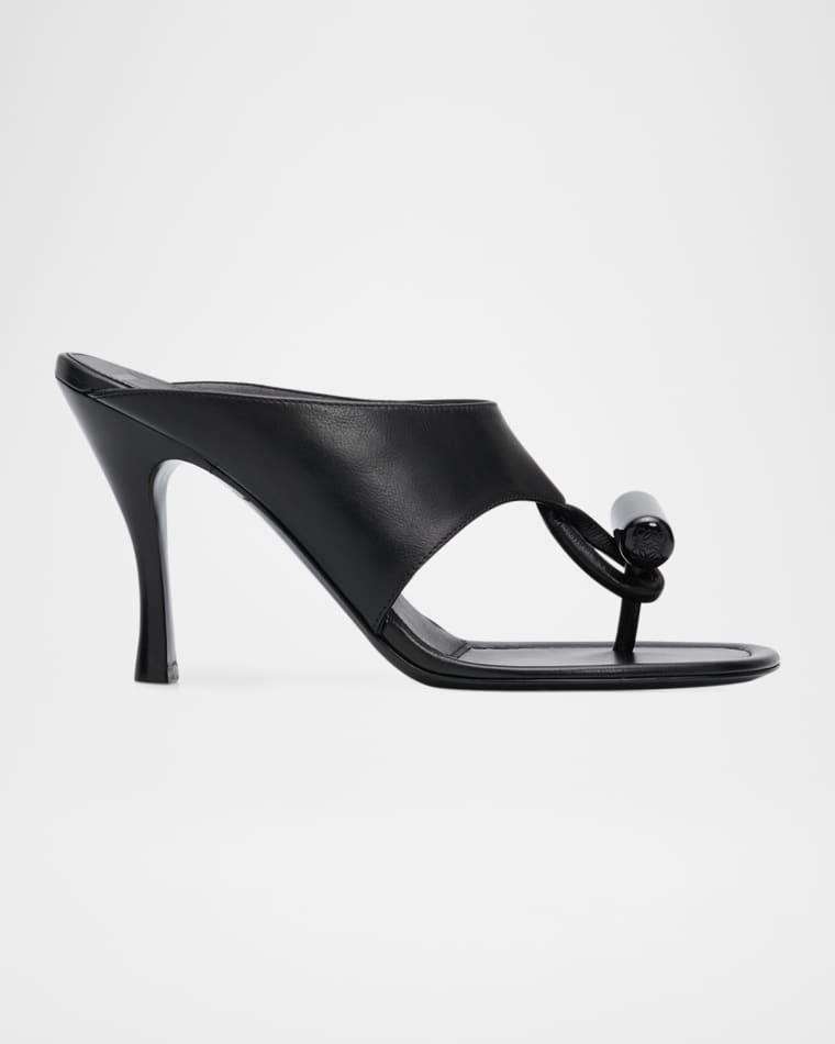 90mm Toggle Leather Thong Sandals by LOEWE