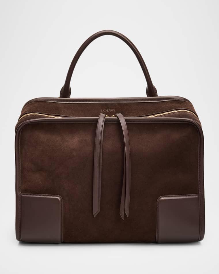 Amazona 180 Large Top-Handle Bag in Suede by LOEWE