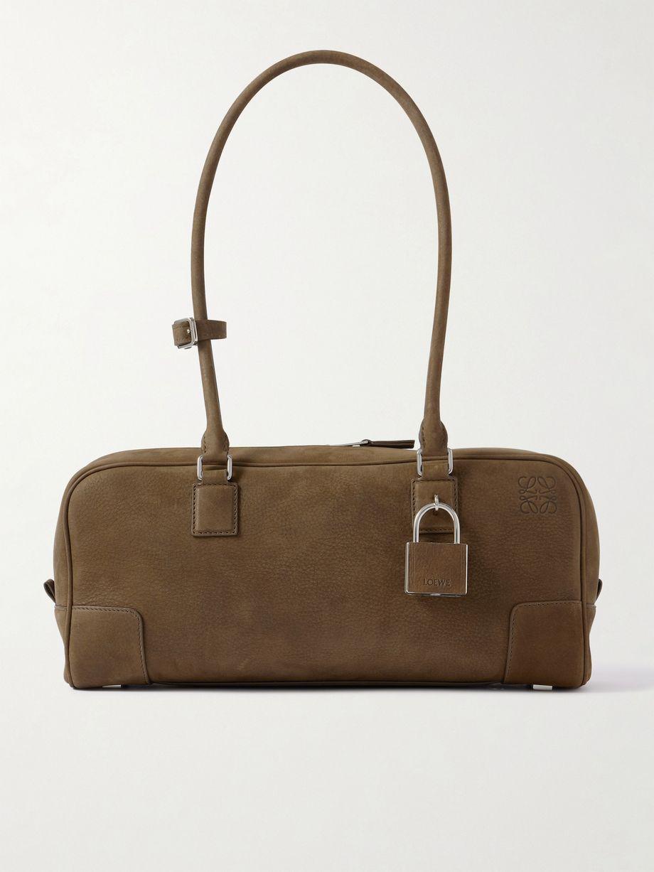 Amazona 31 debossed nubuck shoulder bag by LOEWE
