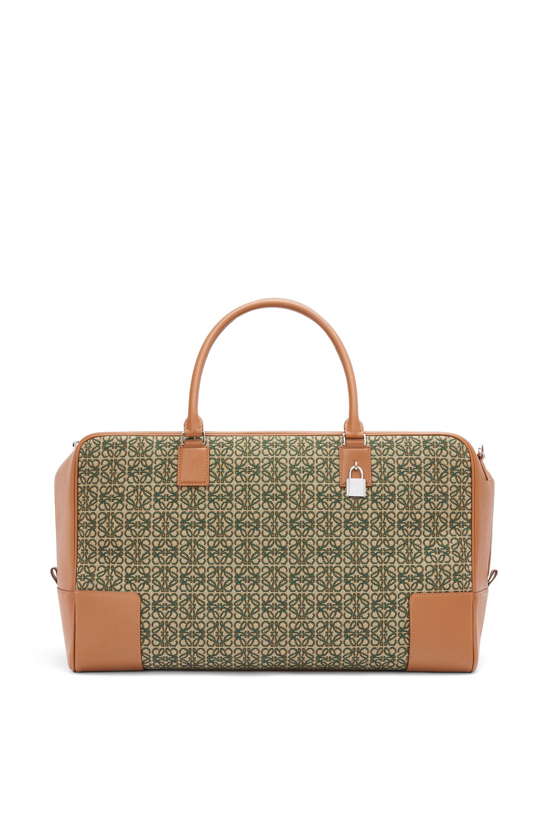 Amazona 44 bag in Anagram jacquard and calfskin by LOEWE Amazona 44 bag in Anagram jacquard and calfskin by LOEWE