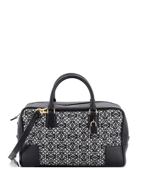 Amazona Bag Leather and Jacquard Canvas 28 satchel by LOEWE 