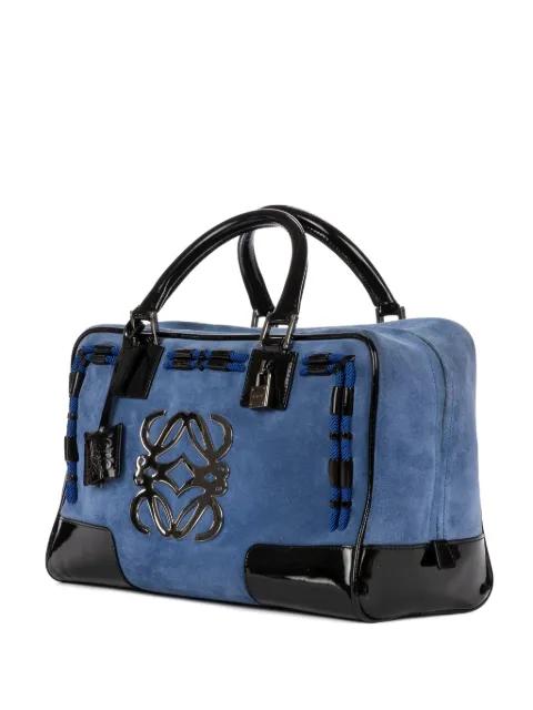 Amazona Boston 36 logo-appliqué tote bag by LOEWE 