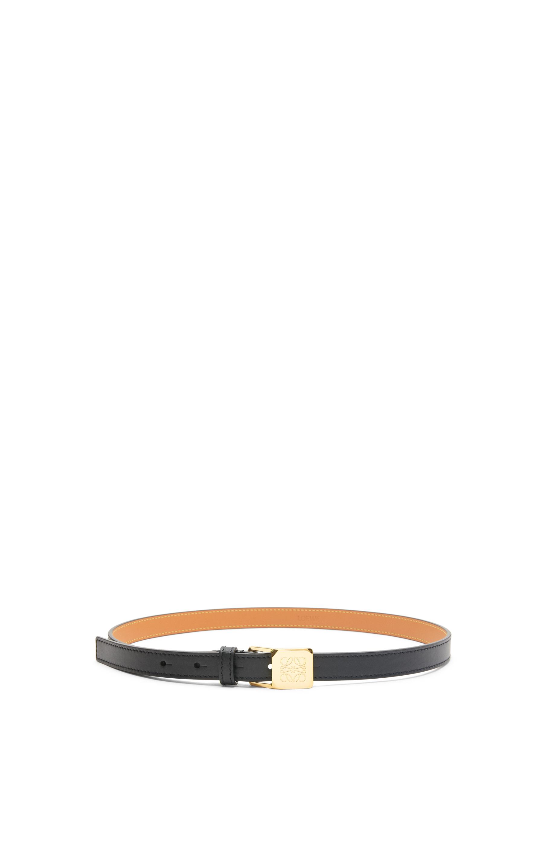 Amazona padlock belt in smooth calfskin by LOEWE