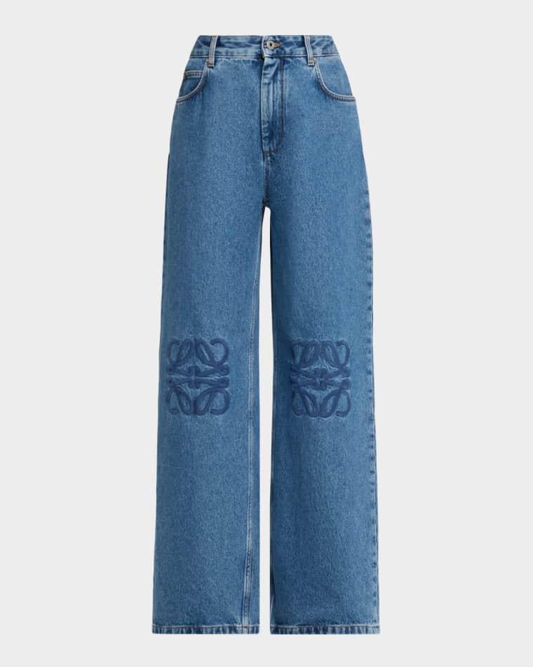 Anagram Baggy Wide-Leg Jeans by LOEWE