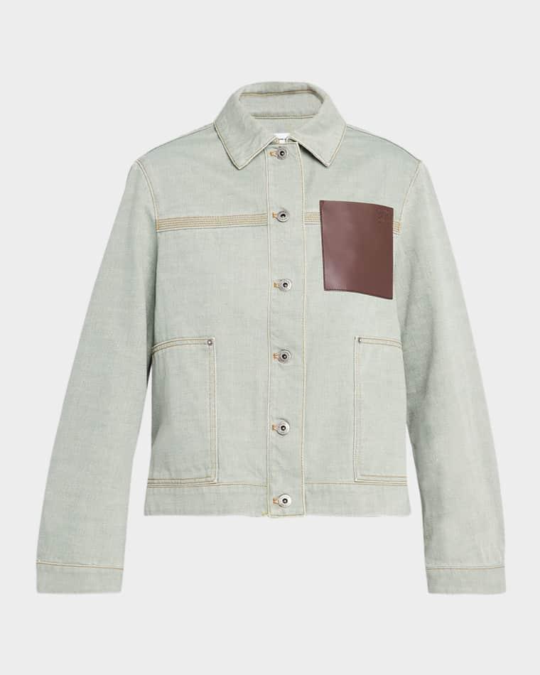 Anagram Leather Pocket Workwear Jacket by LOEWE