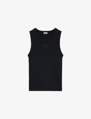 Anagram Ribbed Stretch-Woven Tank Top by LOEWE