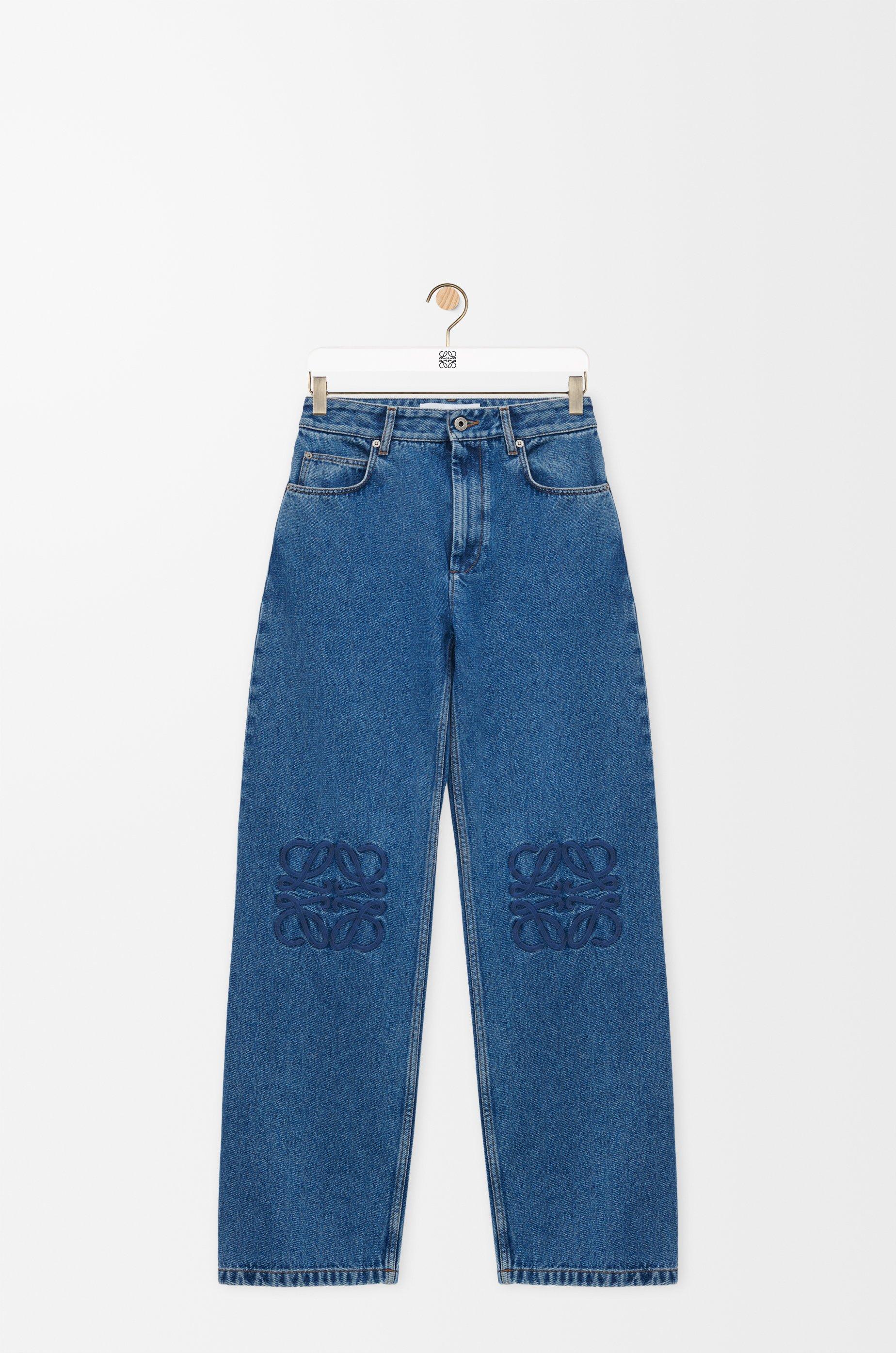 Anagram baggy jeans in denim by LOEWE
