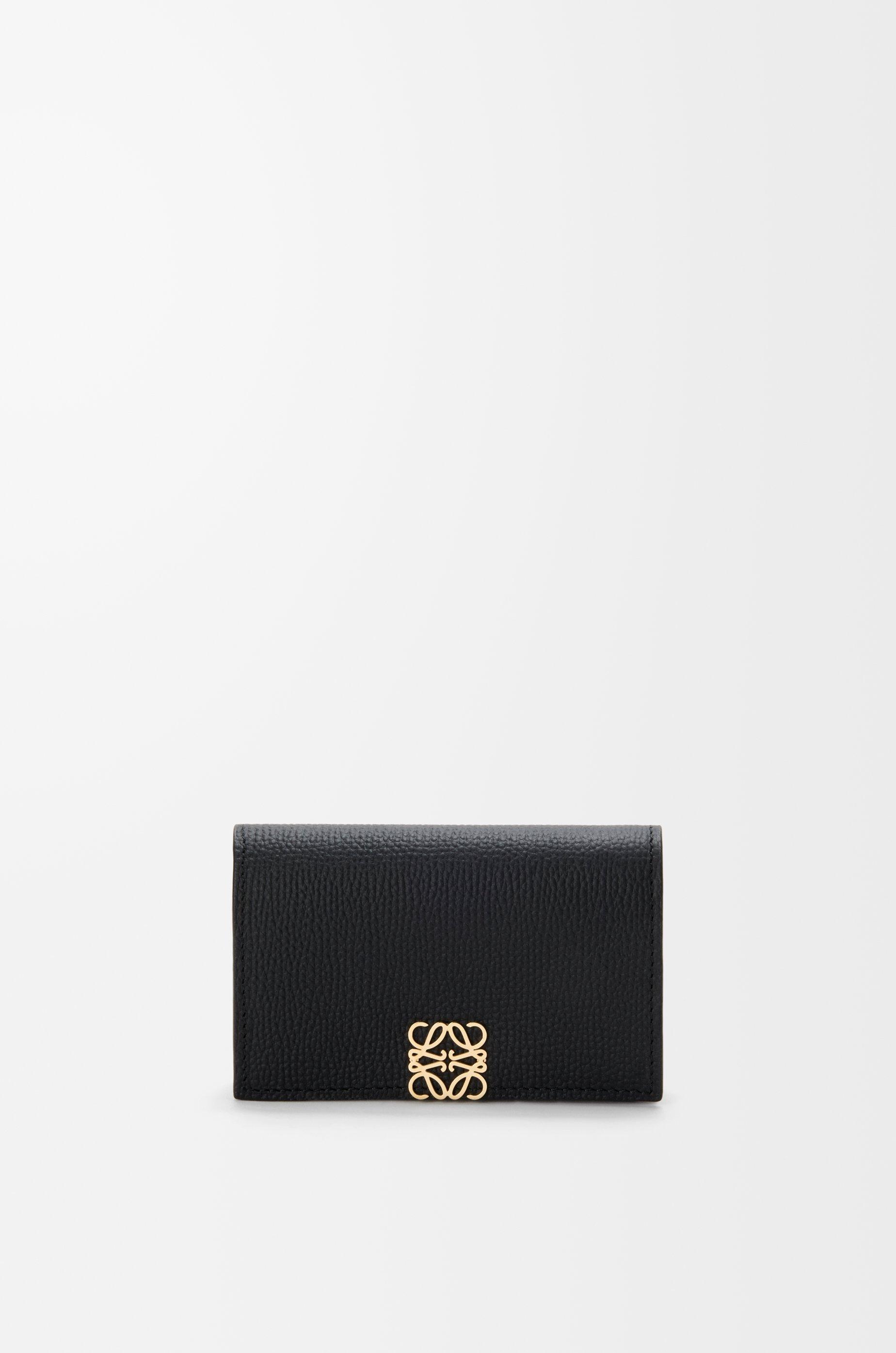 Anagram business cardholder in pebble grained calfskin by LOEWE
