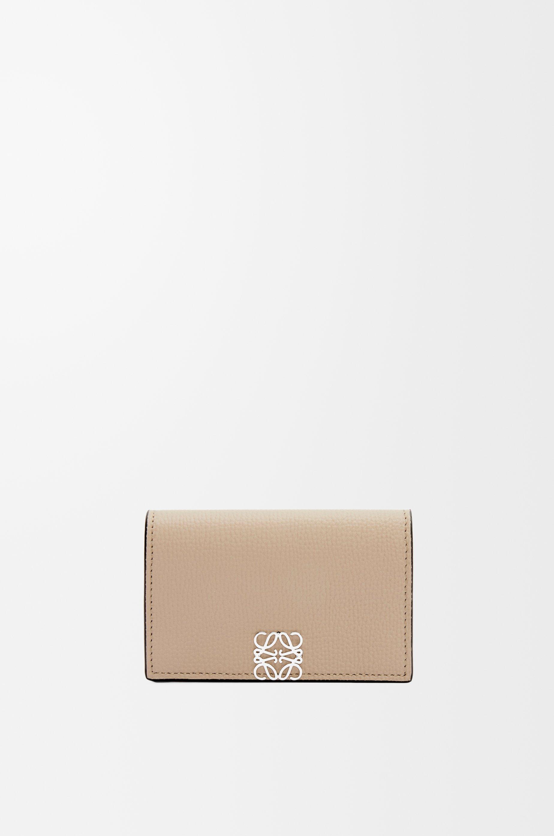 Anagram business cardholder in pebble grained calfskin by LOEWE