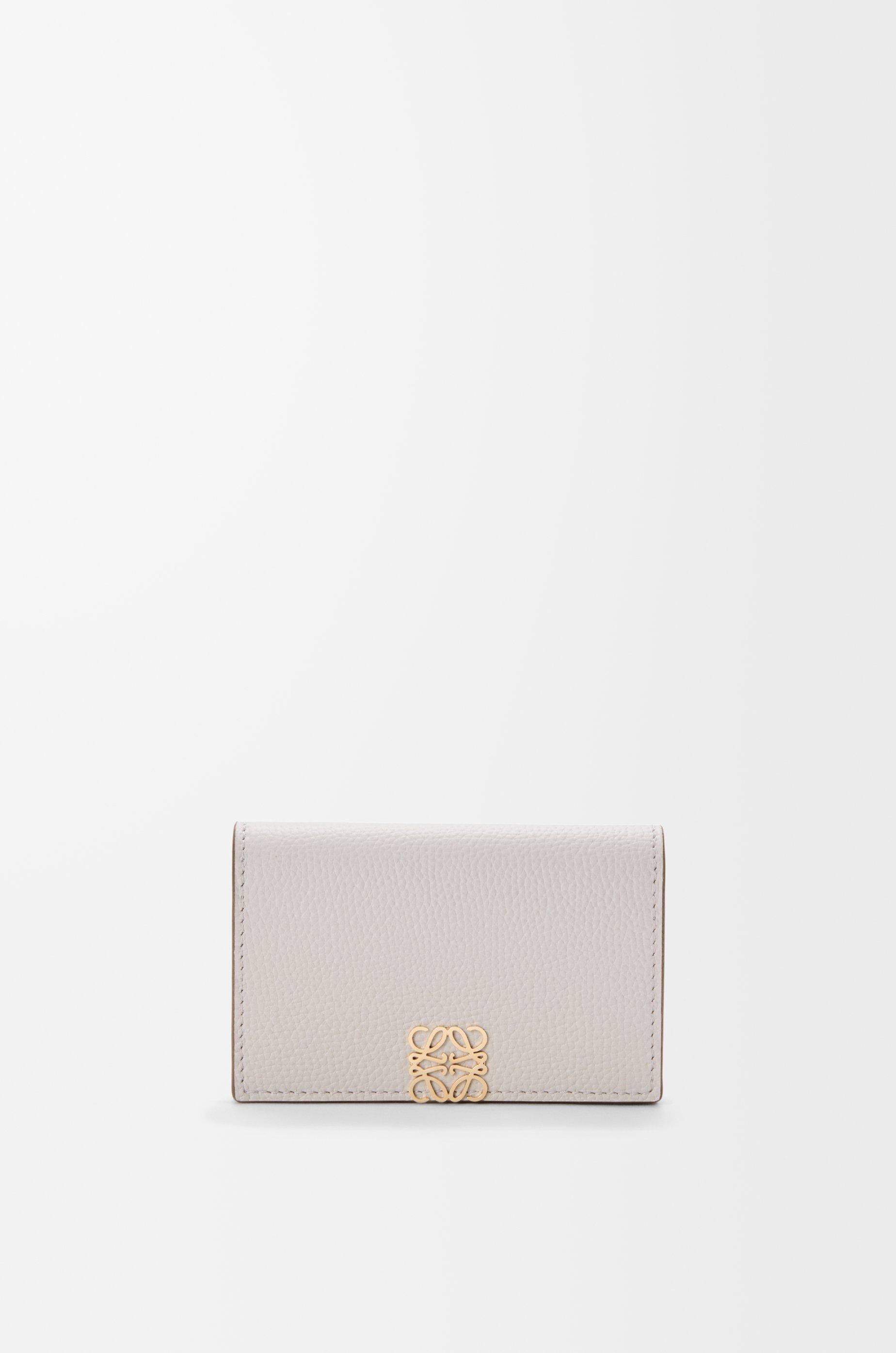 Anagram business cardholder in pebble grained calfskin by LOEWE