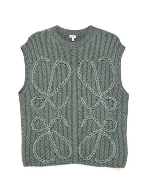 Anagram cable-knit sweater by LOEWE