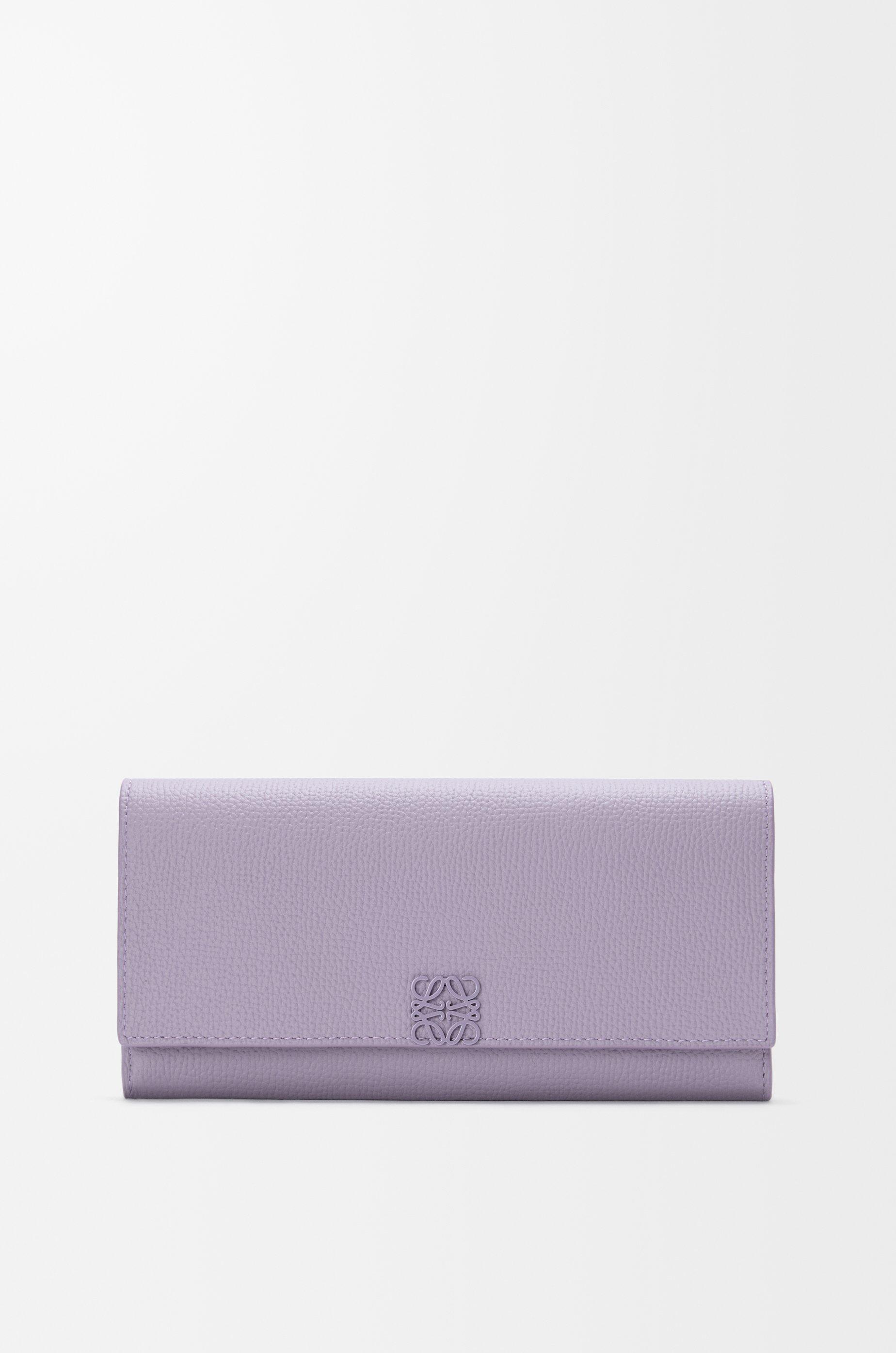 Anagram continental wallet in pebble grained calfskin by LOEWE