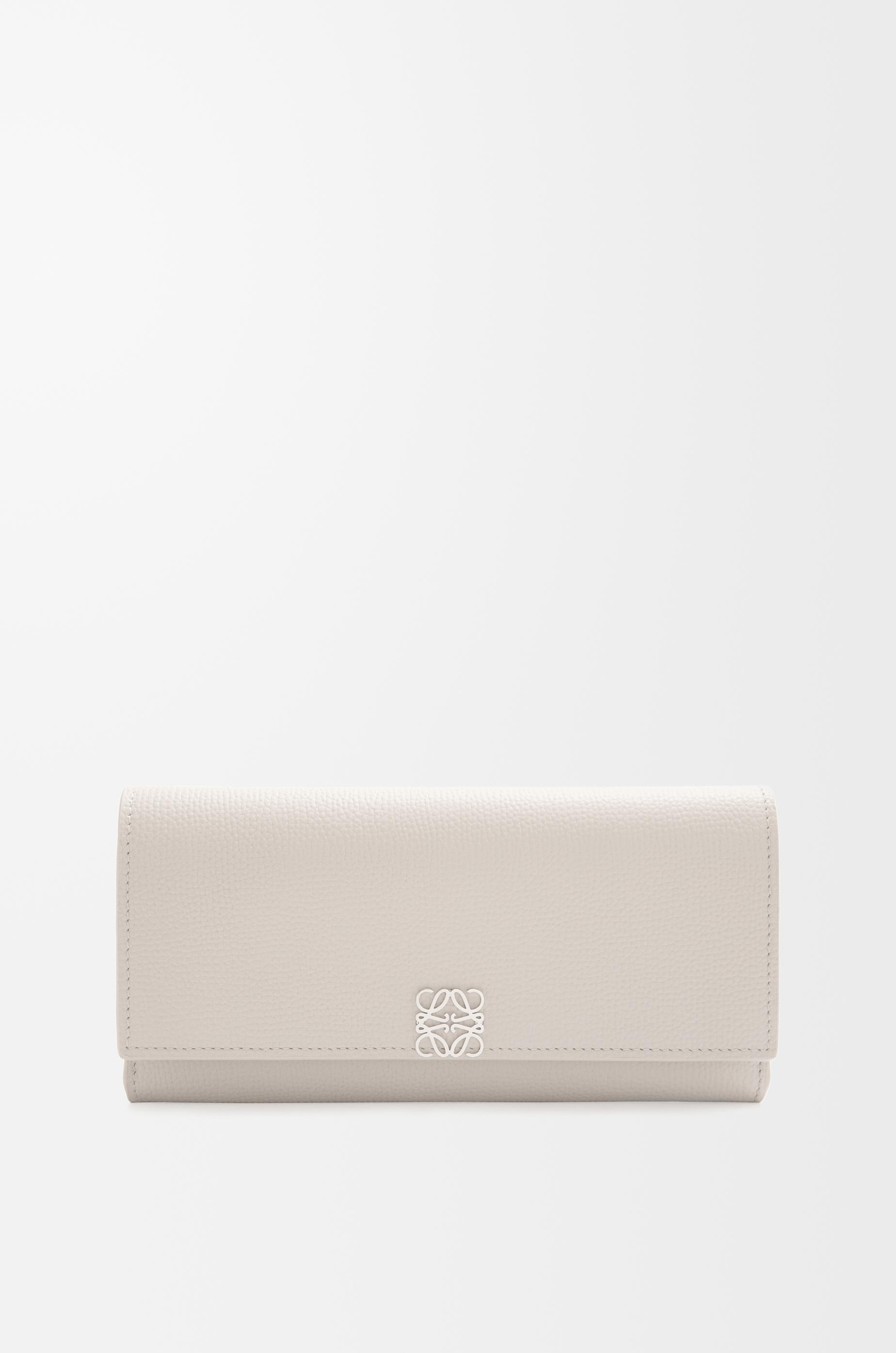 Anagram continental wallet in pebble grained calfskin by LOEWE