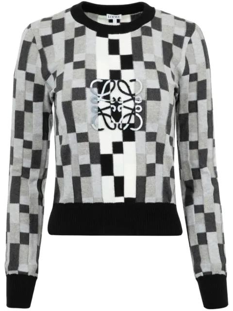 Anagram cotton sweater by LOEWE