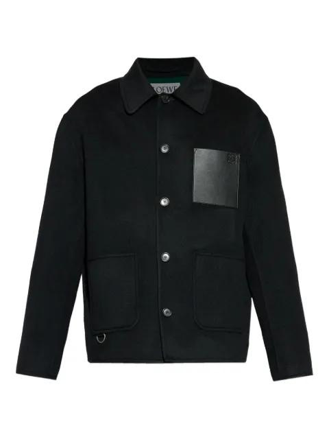 Anagram-debossed wool jacket by LOEWE