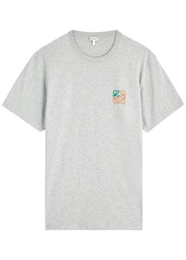 Anagram-embroidered cotton T-shirt by LOEWE