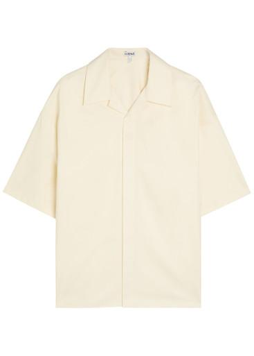 Anagram-embroidered cotton-twill shirt by LOEWE
