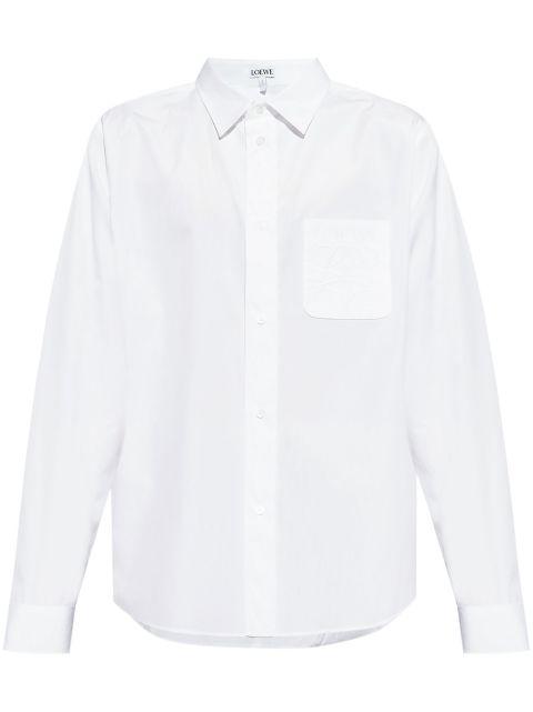 Anagram-embroidered shirt by LOEWE