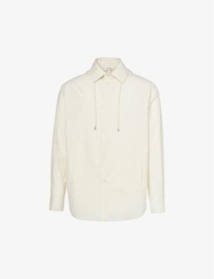 Anagram-jacquard hoodied cotton overshirt by LOEWE