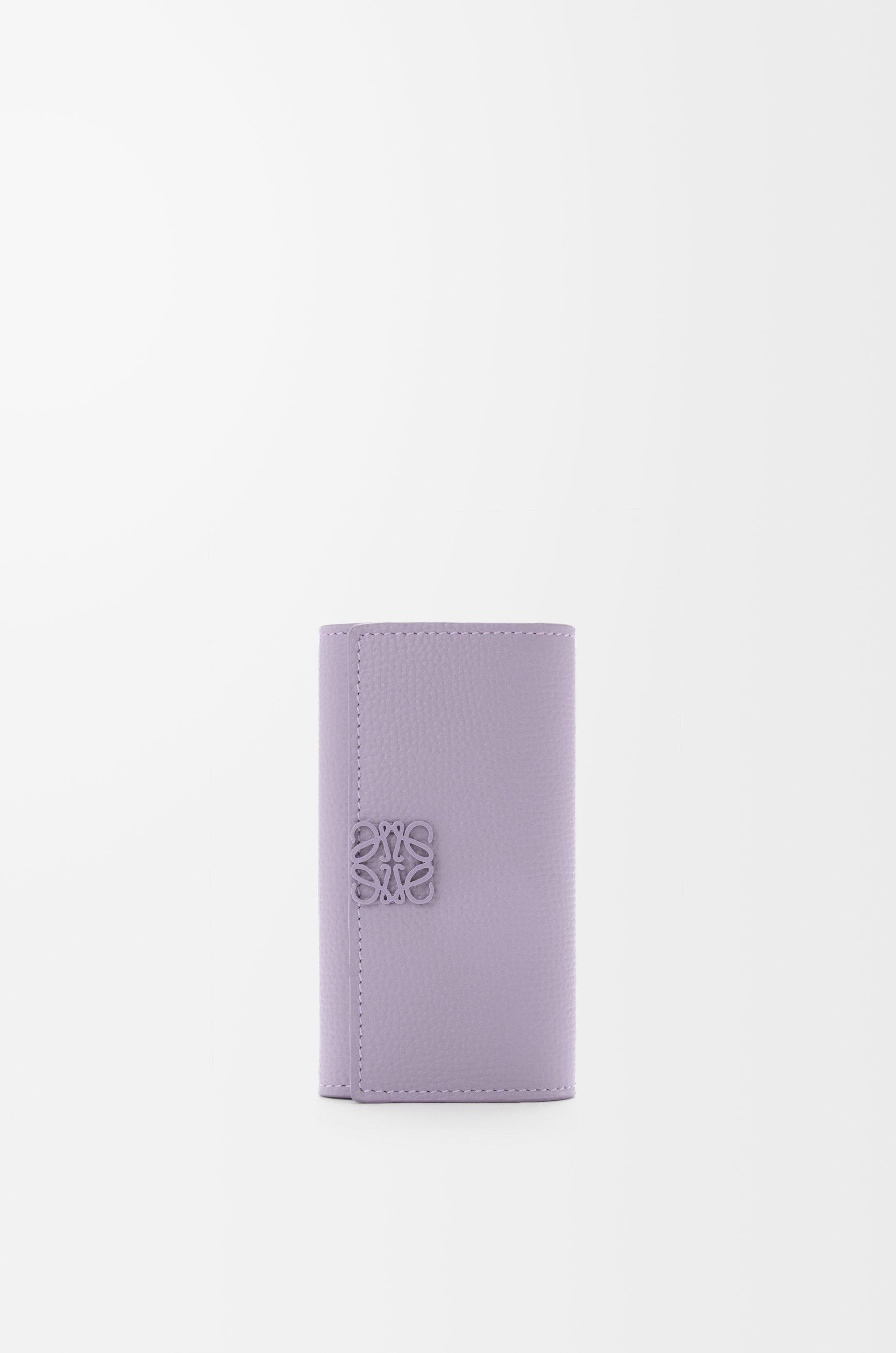 Anagram key case in pebble grained calfskin by LOEWE